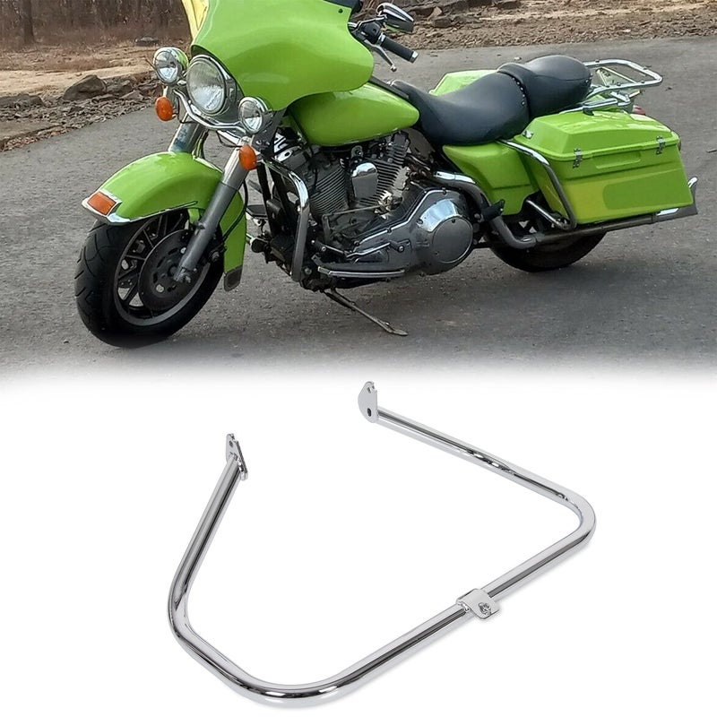 ECOTRIC Engine Guard Compatible with 1997-2008 Harley Touring Road King Electra Glide Ultra Classic Road Glide Street Glide Chrome Highway Crash Bar - Image 1